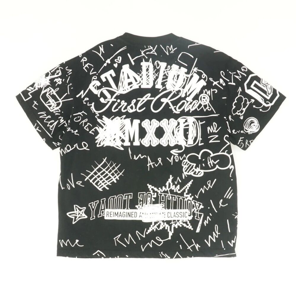First Row Men's Black Tee Medium